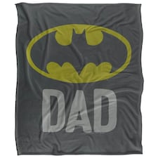 Batman Dad Logo Blanket - Multicoloured - One Size