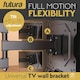 image 4 of Futura Heavy-Duty Universal TV Wall Mount Bracket for 26-60 Inch TVs, Tilt & Swivel Motion