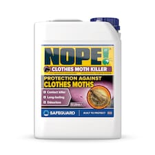 NOPE Moth Killer (5 Litre) Fast acting, Odourless, Long-lasting Moth Repellent for Home, Clothes, Wardrobe, Room & Carpets