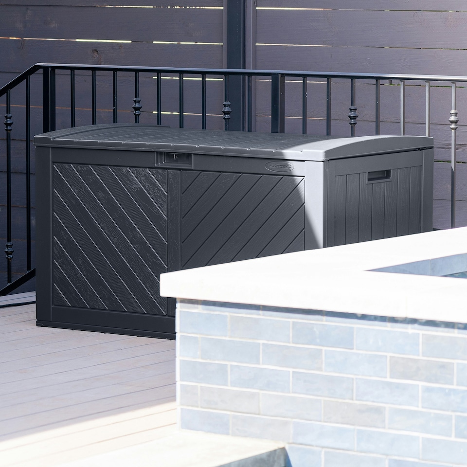 image 1 of Suncast Colorado 507L Storage Box - Cyberspace Grey Grey