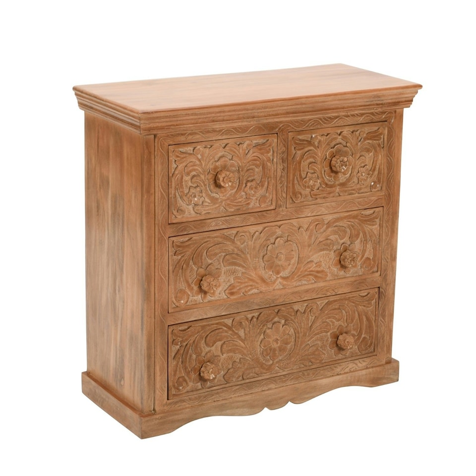 image 1 of Viva Mango Wood Chest Of 4 Drawers