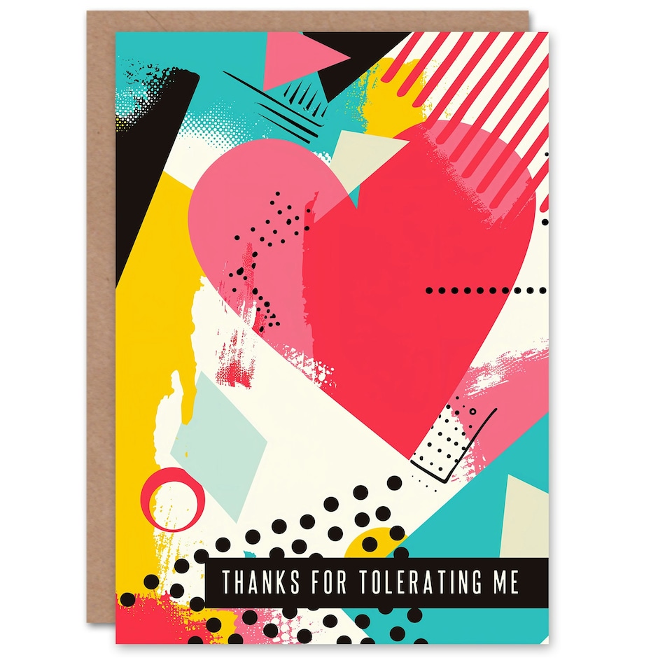 image 1 of Tolerating Me Heart Love Anniversary Valentines Her Wife Card