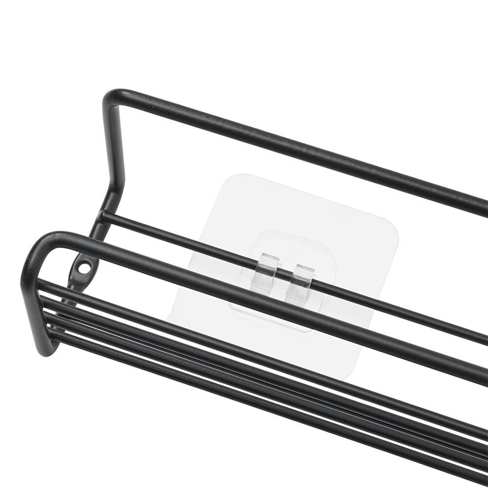 image 1 of Living and Home Set of 4 Wall-Mounted Metal Wire Spice Racks