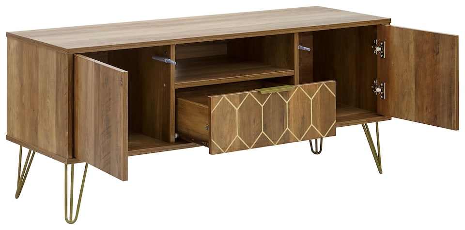 image 1 of Orleans 1 Drawer TV Stand | Brown | Mango