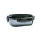 image 1 of 380ml Meal Prep Glass Containers with Airtight Lids Clip Lock Takeaway Containers Pack 1