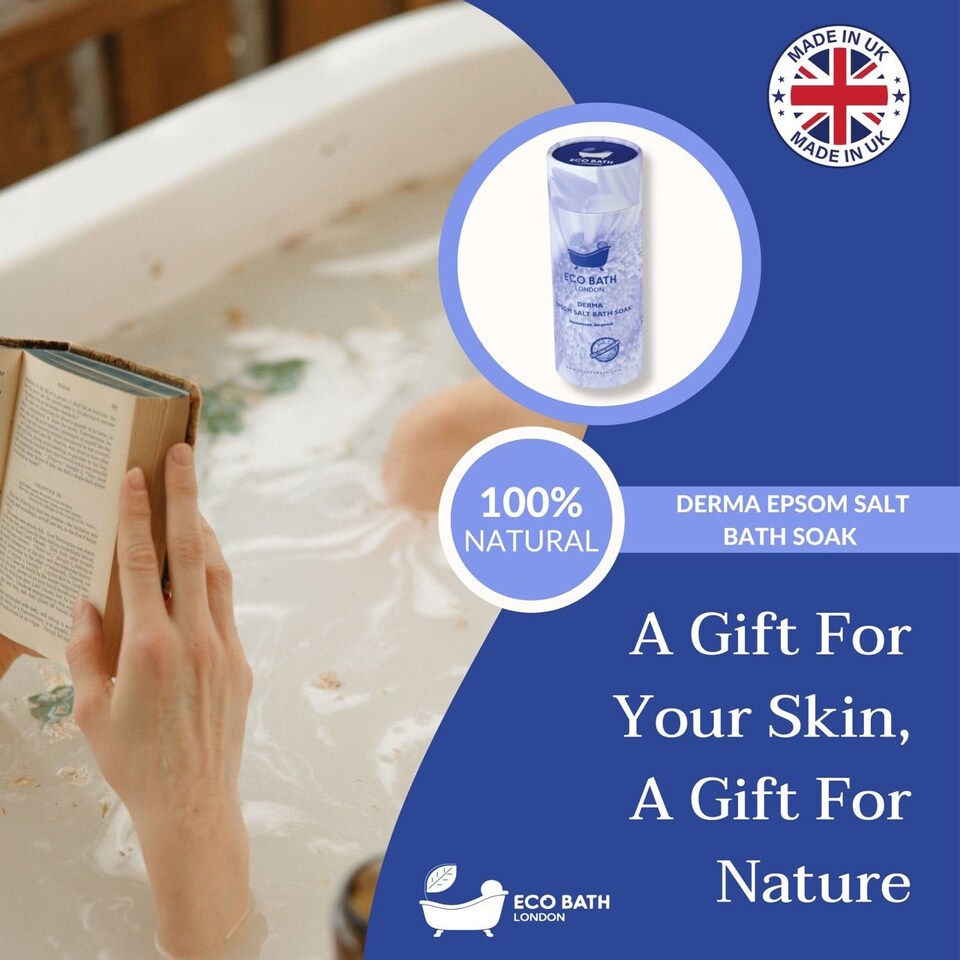 image 1 of Derma Epsom Salt Bath Soak Gift Tube