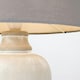 image 1 of ValueLights Modern Cement Effect Table Lamp With Grey Fabric Shade
