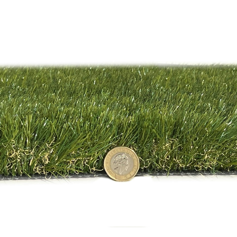 image 1 of Cypress 38mm Artificial Grass, Pet-Friendly Artificial Grass, Non-Slip Fake Grass For Decks, Patio Green | 2m(6'6") X 4m(13'1")-8m²