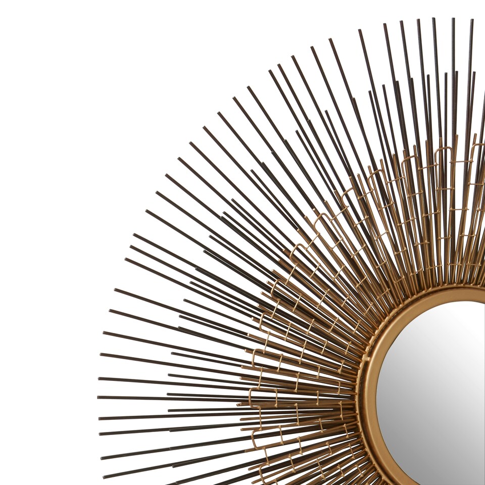 image 1 of Elegant Design Nickel And Bronze Finish Wall Mirror, Mid Century Hallway Mirror, Versatile Bedroom Mirror Multi