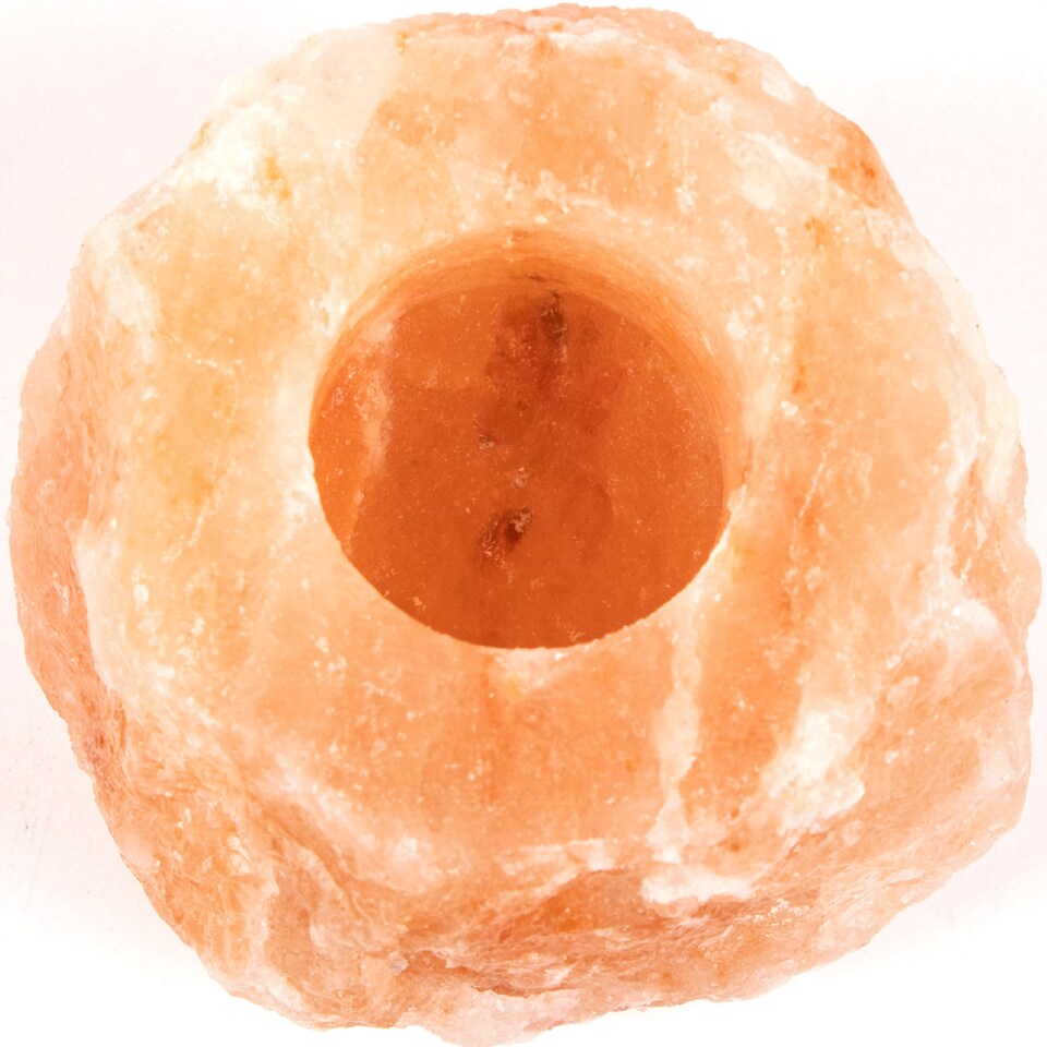 image 1 of Myga Himalayan Single Salt Candle Holder 1kg