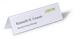 image 4 of Durable Clear Plastic Table Place Name Holders and Inserts | 25 Pack | 61x210mm