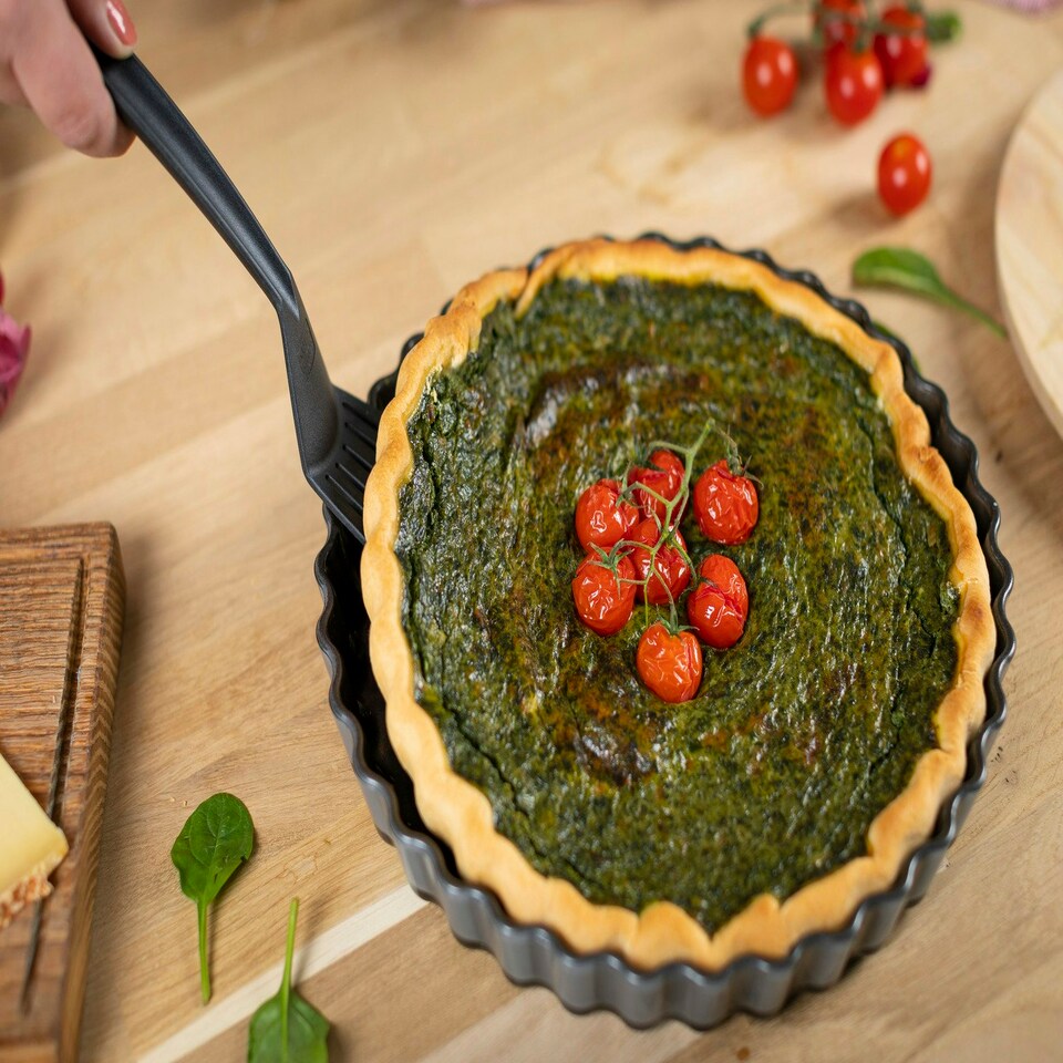 image 1 of EASY QUICHE & TART GLASS PAN 27CM Black