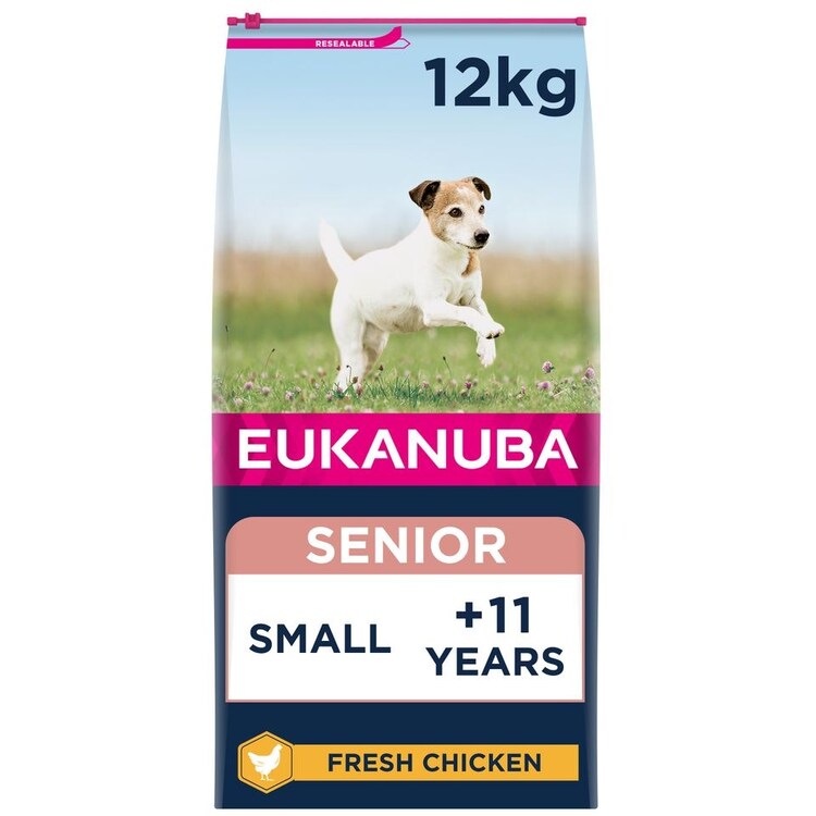 Eukanuba Caring Senior Small Breed Dry Dog Food - Chicken 12Kg