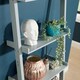 image 6 of Ladder Shelf Bookcase 3 or 5 Tier Storage Shelving Unit Display Stand Grey | 5 Tier