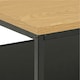image 5 of Gila Square Coffee Table with Open Shelf in Oak & Black