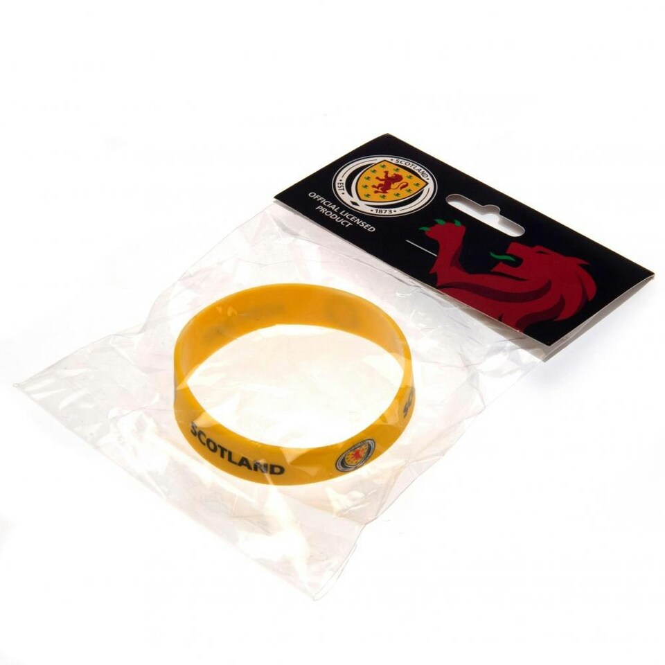 image 1 of Scotland FA Official Silicone Wristband - Yellow - One Size