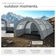 image 3 of Tent Roskilde - for 6 people, with awning, groundsheet, 4 windows with mosquito nets | Grey | light grey/dark grey | 480 x 350 x 195 cm | 1