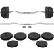 image 1 of Yaheetech 30 KG Barbell Weight Set Black