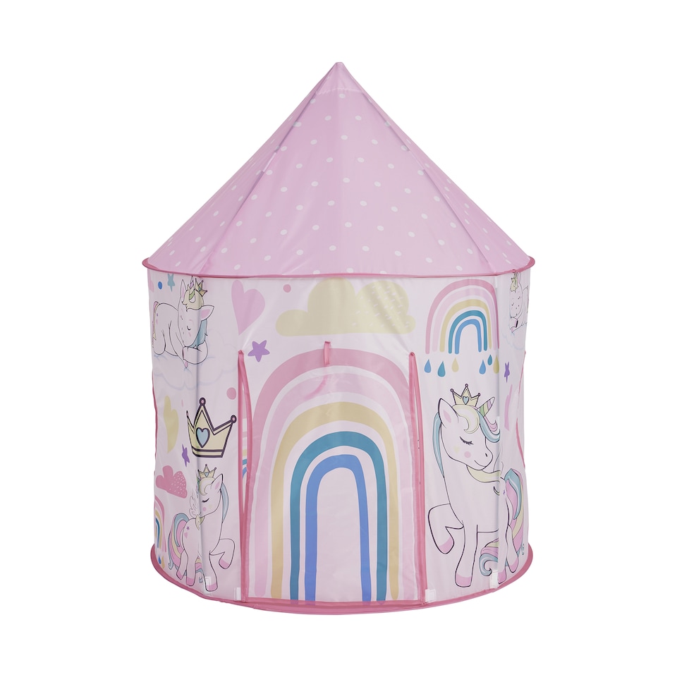 image 1 of Kids Unicorn Play Tent and Play Mat Set