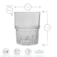 image 3 of Duralex Empilable Stackable Drinking Glasses - 200ml Tumblers for Water, Juice - Pack of 6 | Clear | Clear