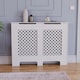 image 2 of Vida Designs Oxford Radiator Cover Painted MDF Cabinet, White, 111cm
