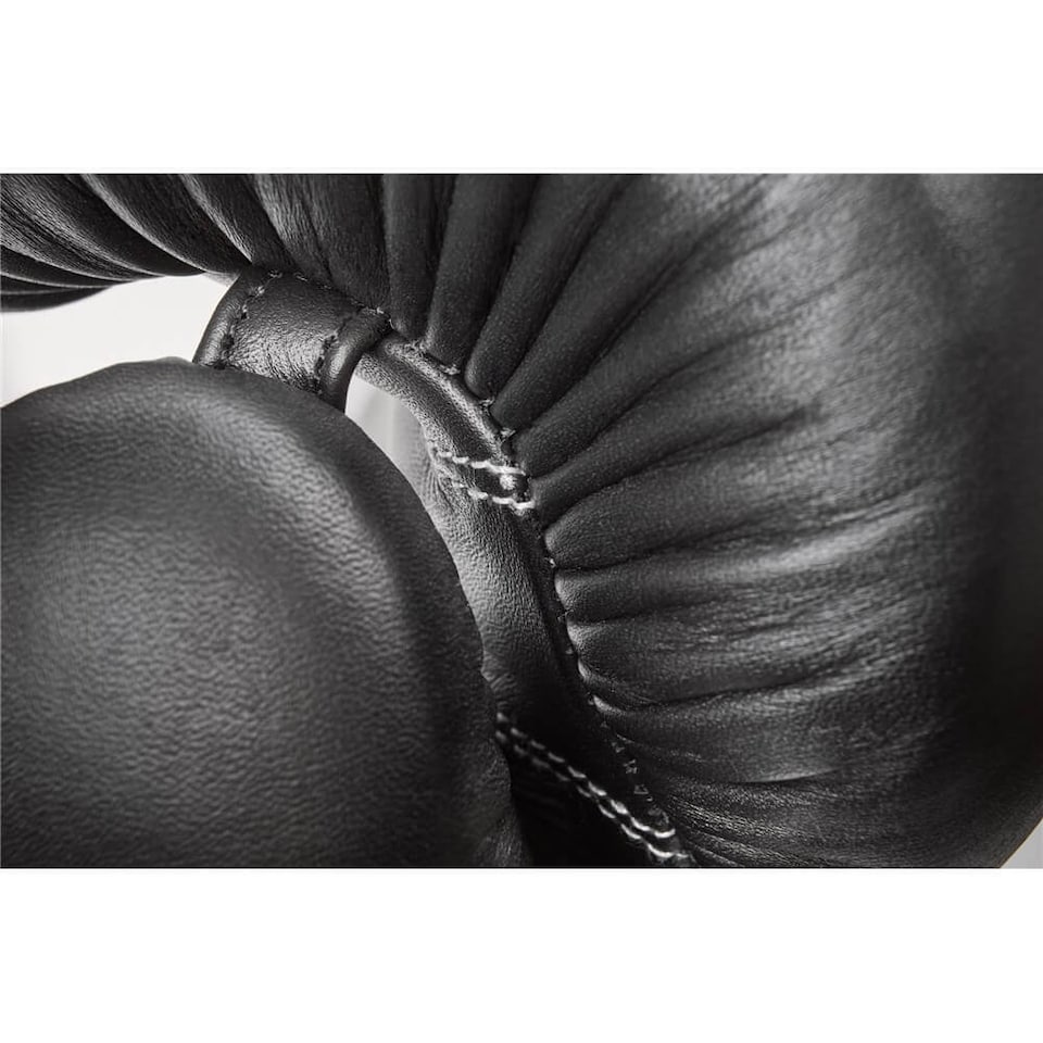 image 1 of Reebok Combat Leather Boxing Gloves - Leather Training Gloves with 5mm Gel & Injection Foam, Double-Loop Wrist Fastening (10oz/12oz) - Red/Black | Black | Red and Black | 10oz