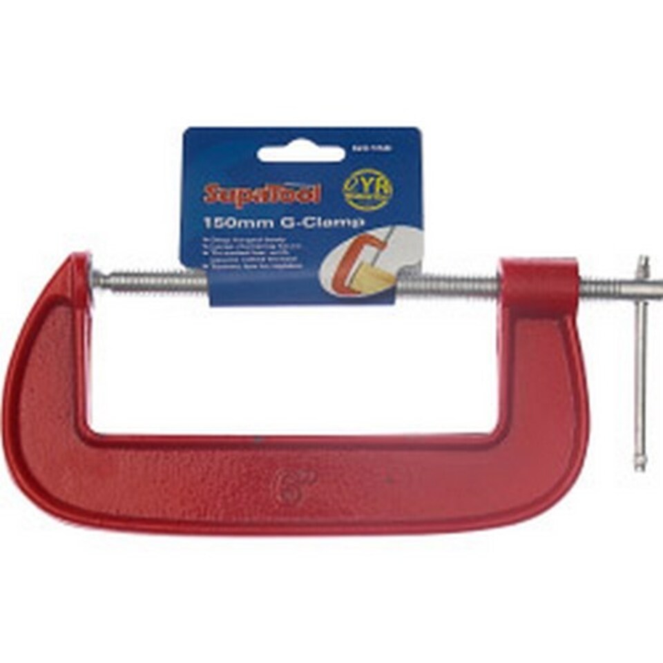 image 1 of SupaTool G Clamp | Red | Red | 75mm | 1