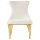 image 2 of Interiors by Premier White Dining Chair, Comfortable Leather Desk Chair, Backrest Dining chair, Faux White Leather