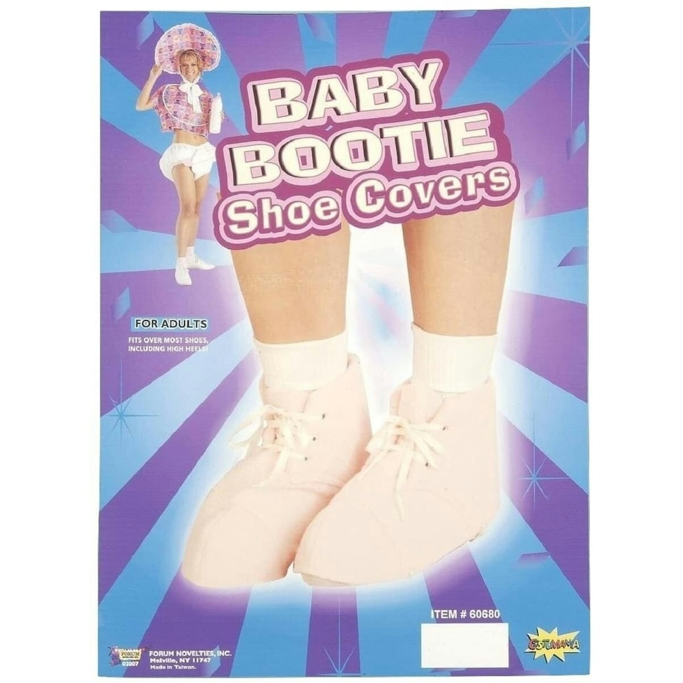 image 1 of Forum Novelties Womens/Ladies Baby Booties Costume Shoe Cover - Pink - One Size Pink | One Size