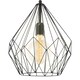 image 4 of EGLO Carlton Black Steel Wire Industrial Single Pendant