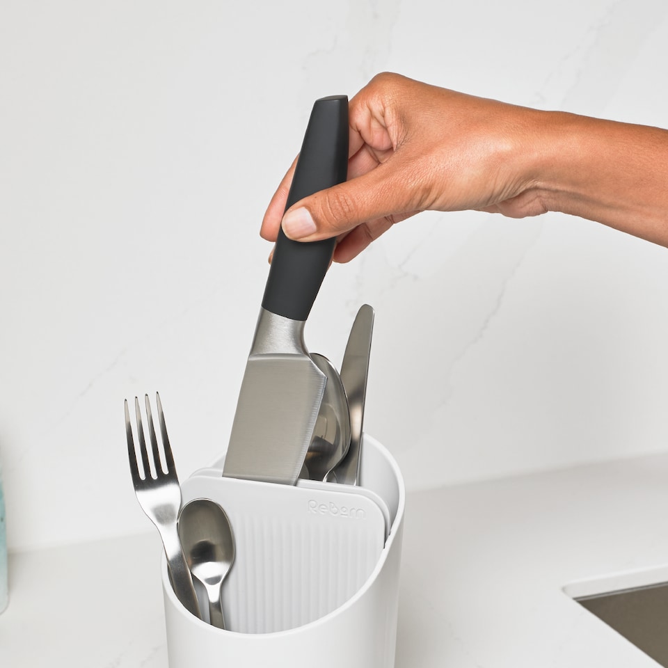 image 1 of ReBorn Recycled Cutlery Drainer | Cream | Stone