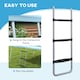 image 5 of SPORTNOW 2 Steps/3 Steps Galvanised Steel Trampoline Ladder Climbing