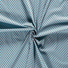 Blue 100% Cotton Poplin Fabric for Dressmaking, Quilting, 140cm / 55" Wide - per metre