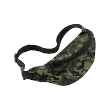 Bagbase Camouflage Waist Bag - Jungle Camo - One Size | Green
