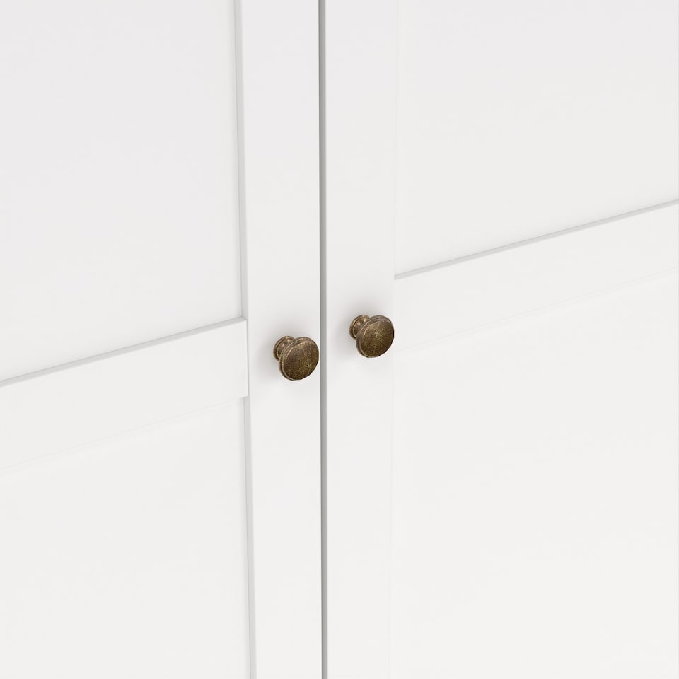 image 1 of Paris Wardrobe with 2 Doors in Matt Grey