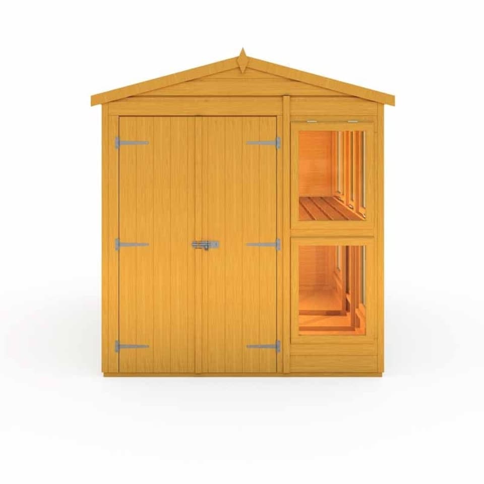image 1 of Sun Hut 6 x 10 Feet Potting Shed - L301 x W200.9 x H214.6 cm Brown
