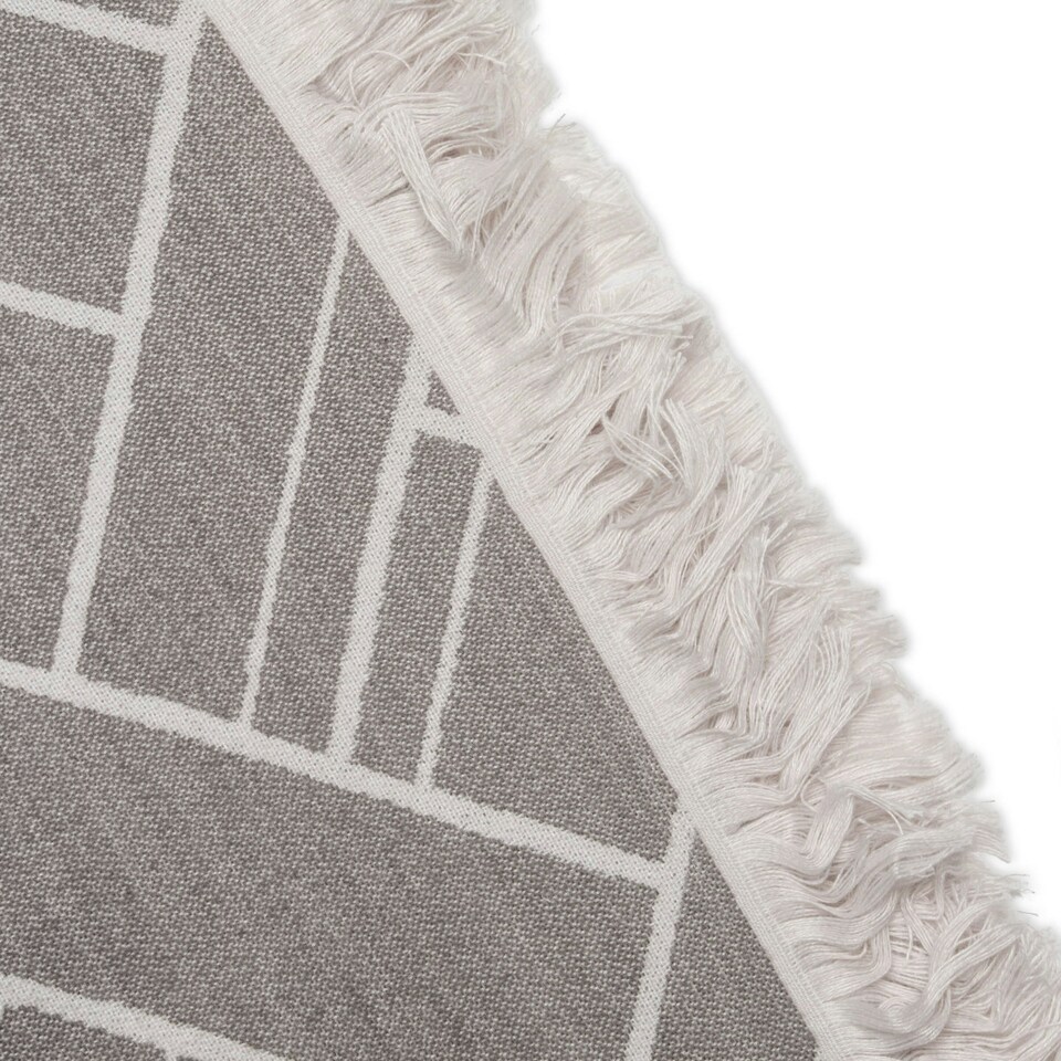 image 1 of BHS Retro Throw, Grey