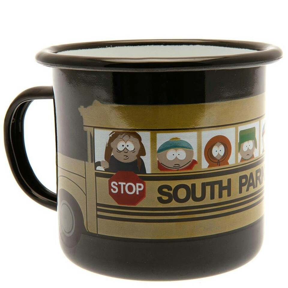 South Park Enamel Mug and Keyring Set Drinking Cup 500ml - One Size - Mugs - Regular - South Park