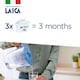 image 2 of LAICA Stream Line Water Filter Jug & 3 bi-flux Water Filter Cartridges Blue 2.3L - Made in Italy