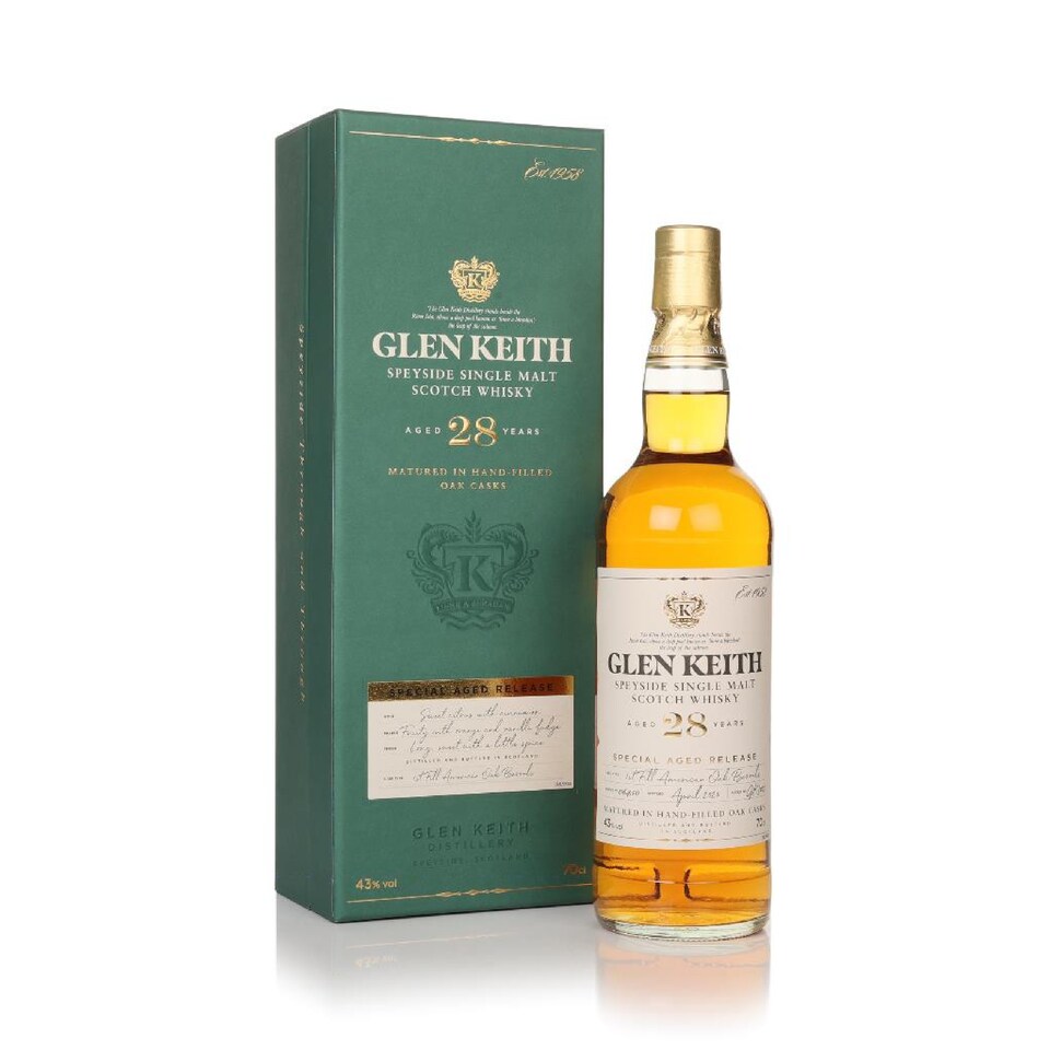 image 1 of Glen Keith - Secret Speyside - Special Aged Release Single Malt 1992 28 year old Whisky | Multi | Sweet orange and vanilla fudge, homemade gingerbread, peach, apricot, cinnamon, toasted oak | 1