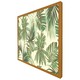 image 5 of Tropical leaves on yellow (Picture Frame) White | XS