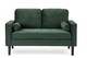 image 2 of Velvet Bottle Green 2 Seater Sofa BRINDISI