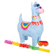 Fax Potato 3pc Llama Pinata Set with Stick & Blindfold - Multi Stick