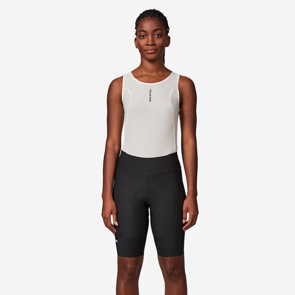 image 1 of Decathlon Women's bibless endurance road cycling shorts, EDR black