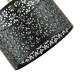image 5 of Moroccan Designed Matte Black Metal Pendant Light Shade with Floral Decoration | Black