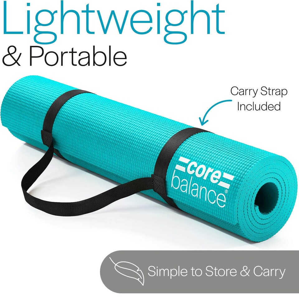 image 1 of Non Slip Yoga Mat (6mm Thick) - Green