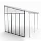 image 2 of Patio Cover 4 Series Sidewall - Acrylic - L319 x W6.7 x H305 cm - Grey Grey