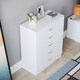 image 5 of Vida Designs Riano 5 Drawer Chest of Drawers Bedroom Storage, White