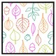 image 2 of Multi colour leaves illustration (Picture Frame) Brown | M
