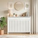 image 2 of HOMCOM Large Radiator Cover with Drawers and Vertical Slats